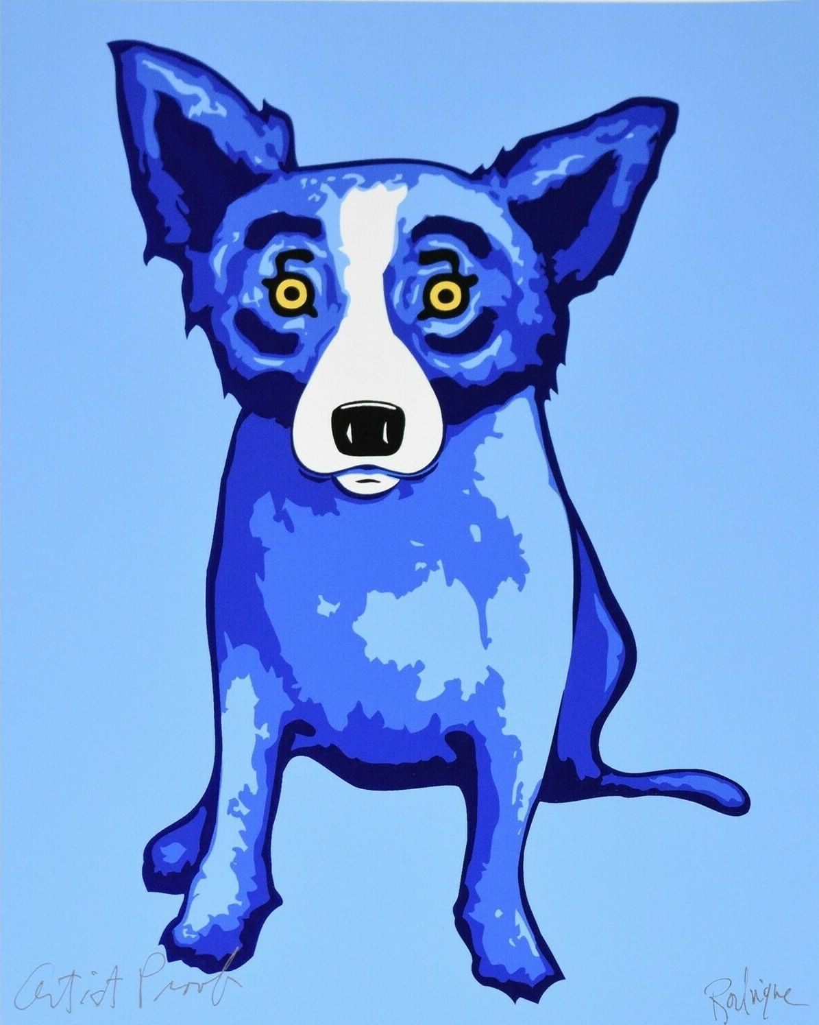 blue dog art