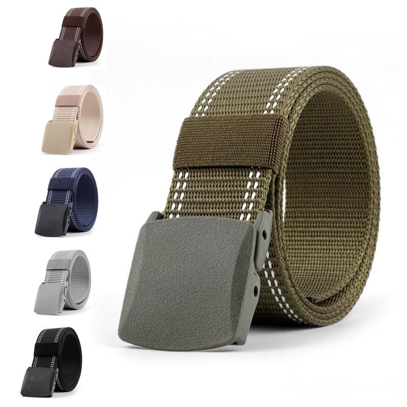 New Style Childrens Canvas Belts Plastic Buckle Nylon Boys Girls