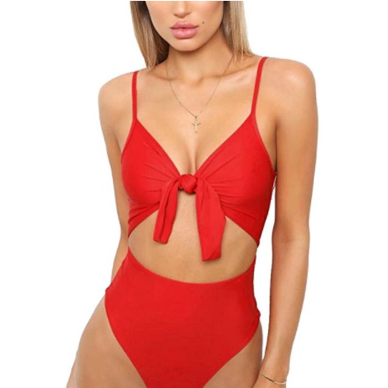 tie front bathing suit