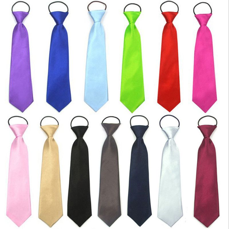 Child/'s Elastic Striped School Ties Infant School Size Navy /& Red