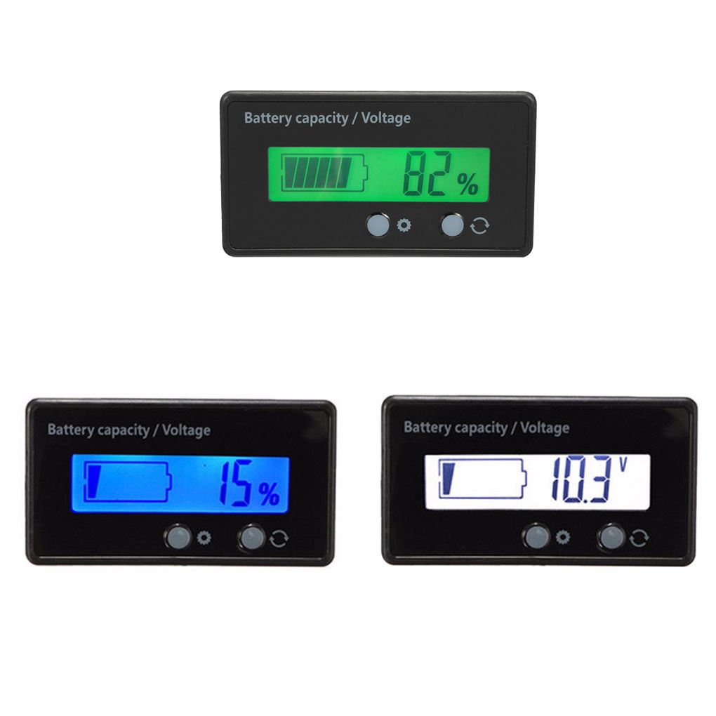 LCD Piombo Acido Batteria Al Litio Capacità Monitor Tester Dc 12V//24V//36V//48V