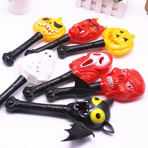 Led Light Up Ghost Skull Pumpkin Skeleton Flashing Flash Party