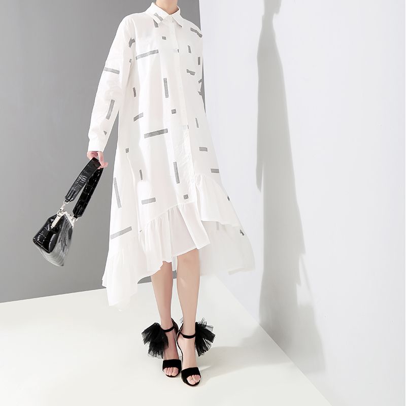 korean style shirt dress