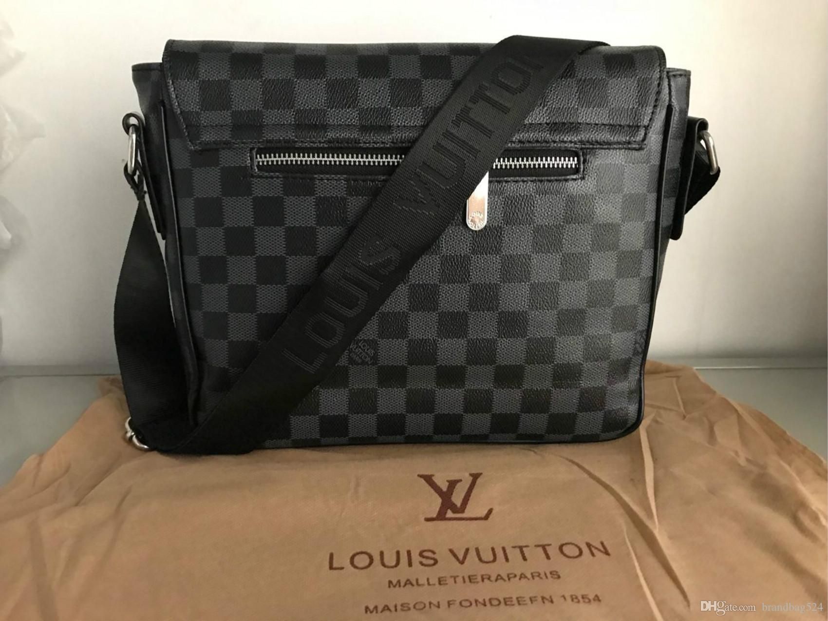 Compra Louis Vuitton bandolera Bolsa De Top Bolsas Hombres De Moda De  Calidad Mensajero Caliente Clásico Con La Mochila De La Escuela Bolsa De  Polvo Bolsa De Hombro 27CM Barato | Entrega
