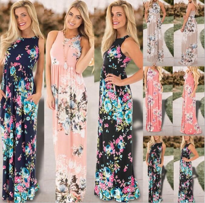 evening gowns floral print