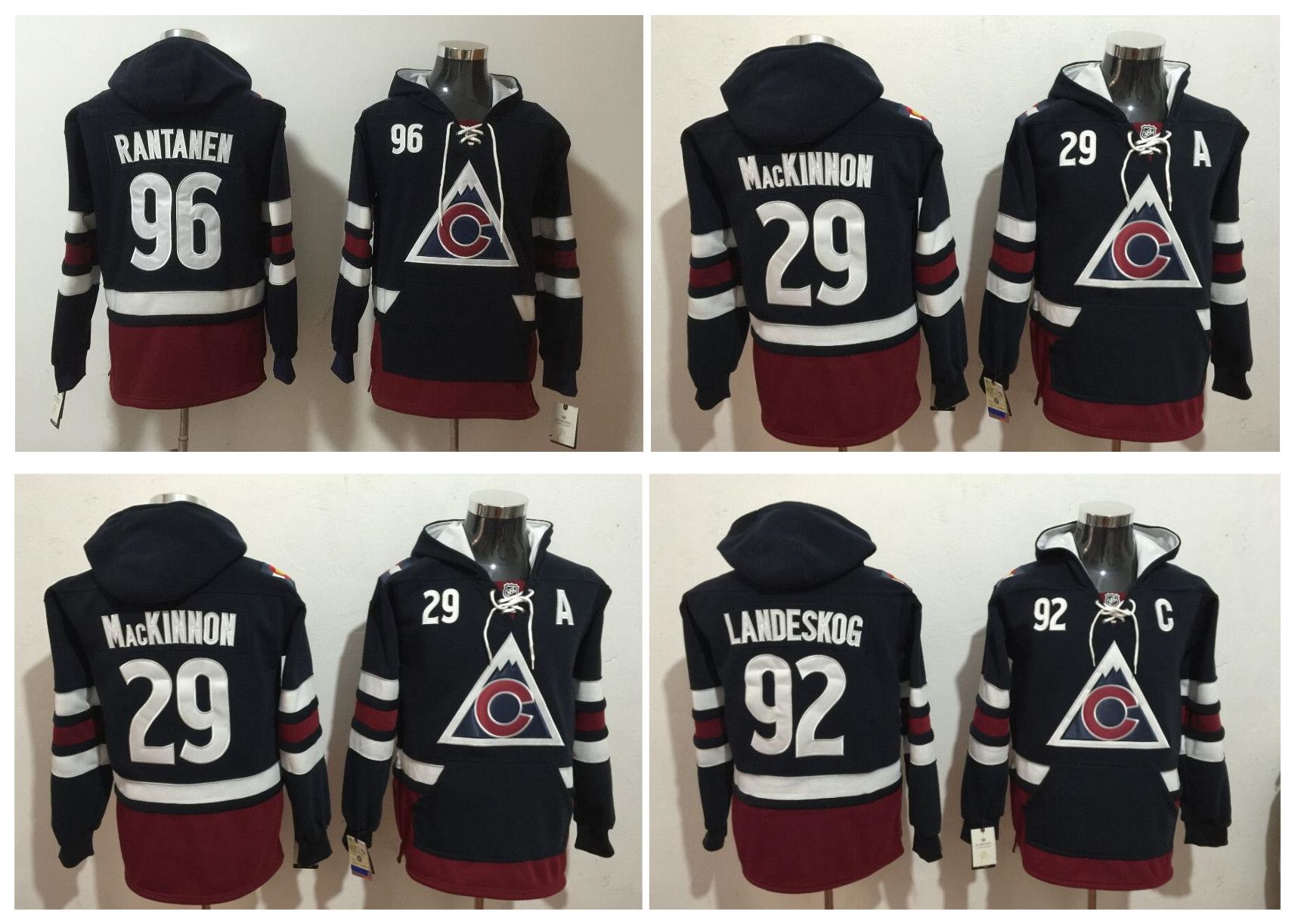 colorado avalanche old time hoodie