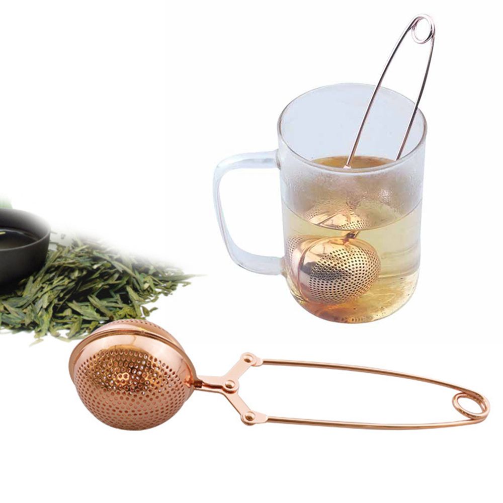 Asanmu Colador de té de acero inoxidable 5 unidades,con colador de té,con hervidor de agua,colador de té para té suelto,filtro de té creativo con pato,calabaza,amor,Shell Teatime mejor Tea Strainer 