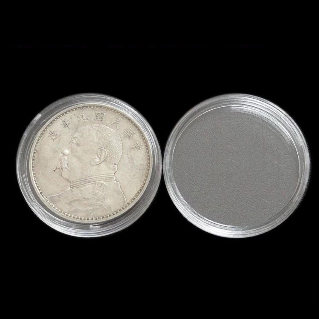 Clear Coin Holder for Coin Capsule Coin Holder Coin Display Dollar Holder 40mm