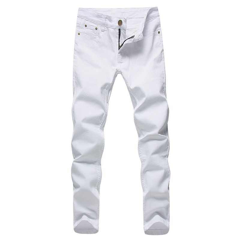 Compra Moda Hombres Stretch Jeans Moda Blancos Pantalones De Mezclilla De  Male Primavera Y El Otoño Retro Pantalones Vaqueros De Los Hombres  Ocasionales De Tamaño 27 36 Para Hombre Barato | Entrega
