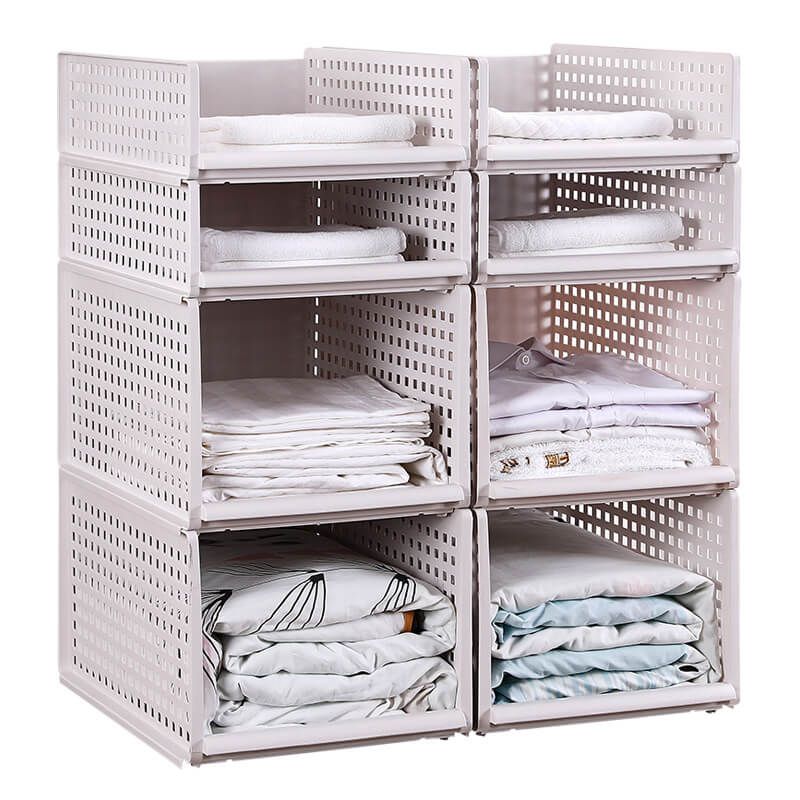 2020 Drawer Type Clothes Storage Box Large Plastic Organizers Basket ...