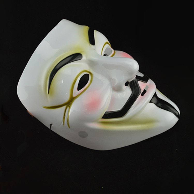 Cheap Hot Sale Halloween Masks V For Vendetta Mask Anonymous Guy Fawkes