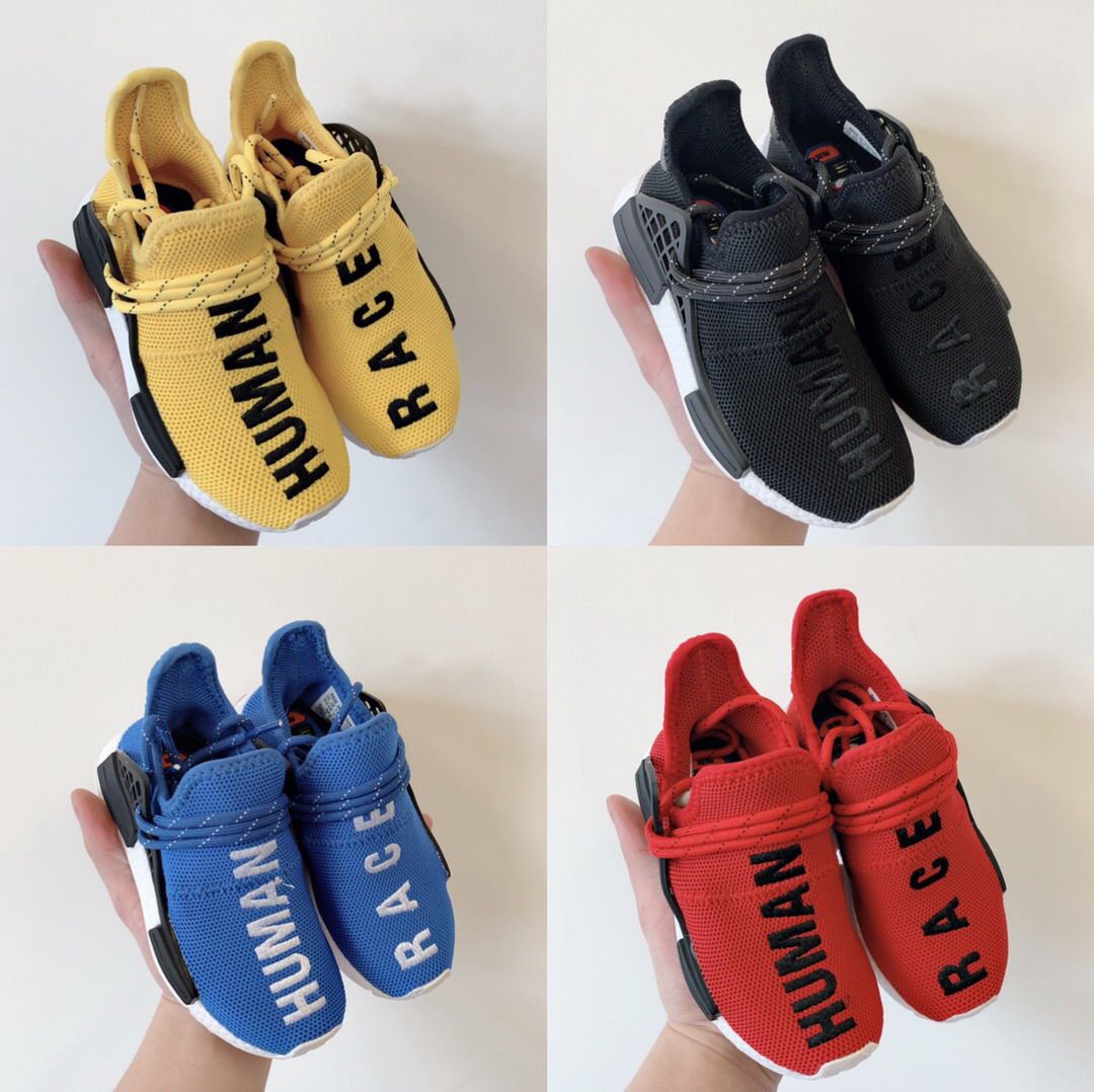 human race shoes kids gold