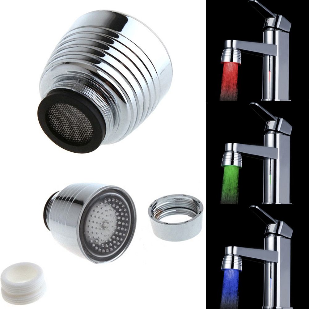 2019 Led Light For Tap Temperature Sensor Kitchen Water Tap Faucet