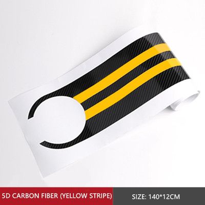 5d Carbon Fiber Yellow Stripe