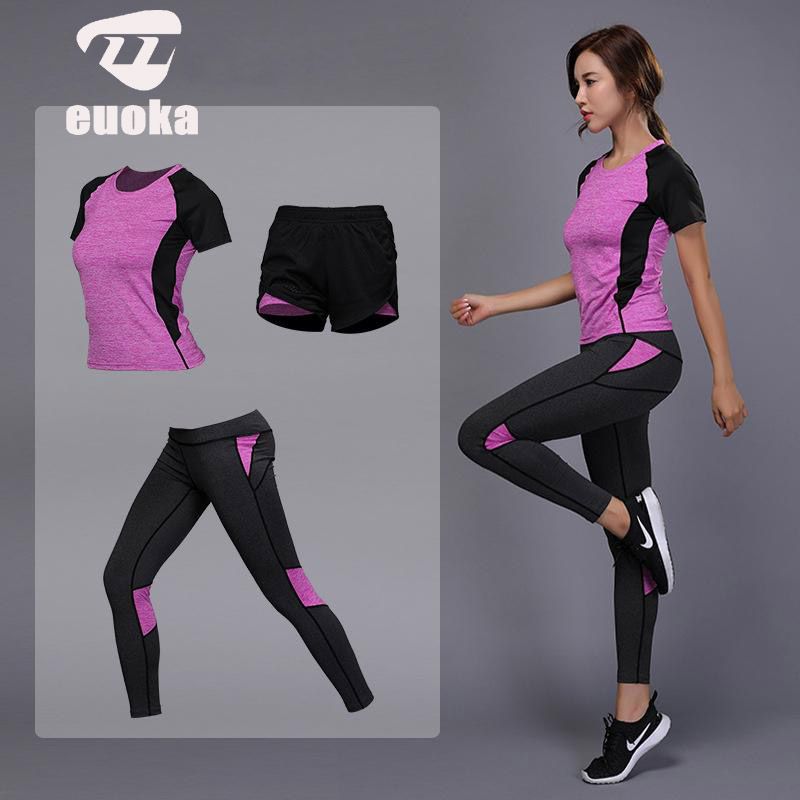 Compre 2019 Ropa Deportiva De Mujer Yoga Set Fitness Gym Ropa Correr Tenis  Camisa + Pantalones Yoga Leggings Jogging Entrenamiento Traje Deportivo A  11,74 € Del Euoka | DHgate.Com