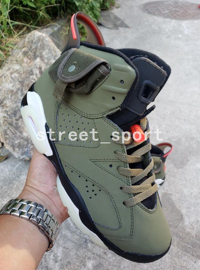 Travis Scott Air Jordan 6 Scarpe Da Pallacanestro Da Uomo 3M TS Verde Oliva  Sneakers Firmate Tinker Cactus Jack Sneakers X 6s Zapatos Shoes Size13 Da  Street_sport, 93,45 € | It.Dhgate.Com