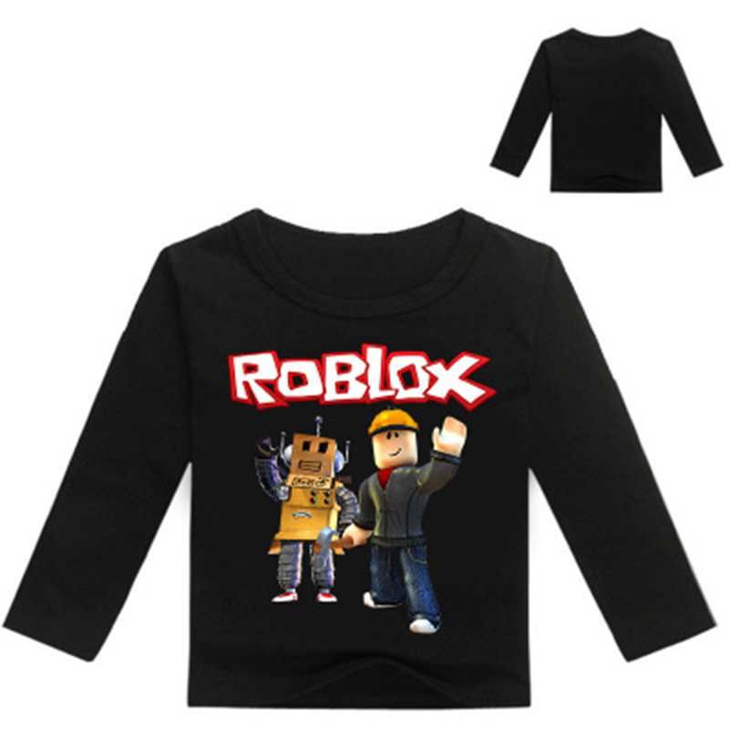 2020 2019 Kids Roblox Game Print T Shirt Children Spring Clothing