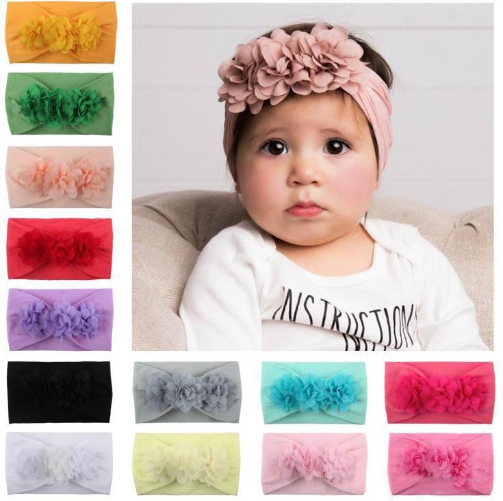 Acheter Nouvelle Europe Mode Infantile Bebe Nylon Bandeau Fleurs Enfants Large Elastique Bande De Cheveux Enfants Princesse Chapeaux Accessoire De Cheveux De 0 87 Du Pyramidshop Fr Dhgate Com