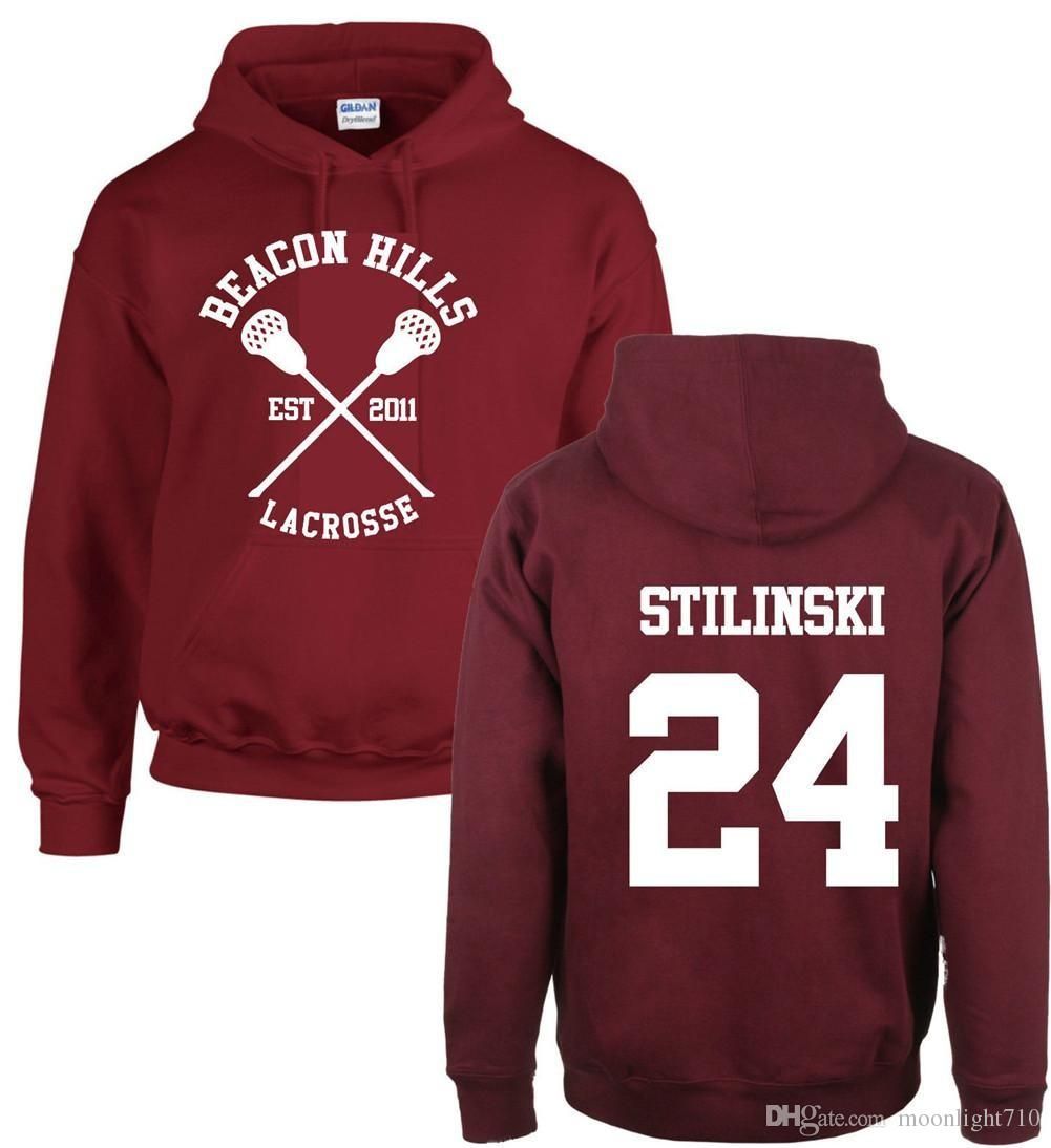 Sudadera Hombres Beacon Hills Stilinski Lahey Lacrosse Mccall