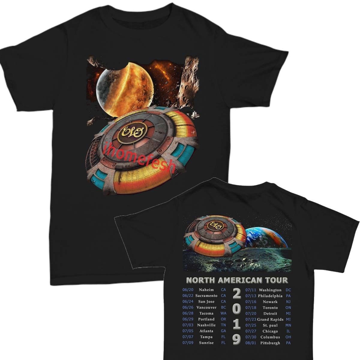 elo concert t shirts