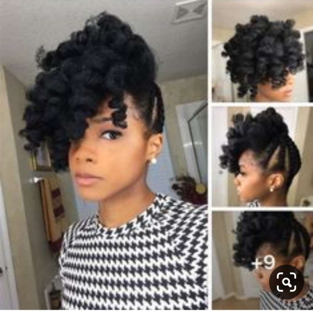 Celebrity Pineapple Updo Natural Kinky Hairstyle 100 Human Hair