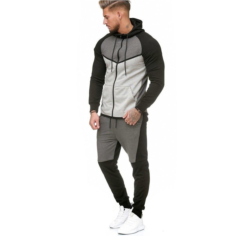 Diseñador De Jogging Trajes Hombres 2018 Chándales De Sudaderas Con Sudaderas Con Capucha Pantalones 2 Unids Conjuntos De Ropa Deportes De 59,67 € DHgate