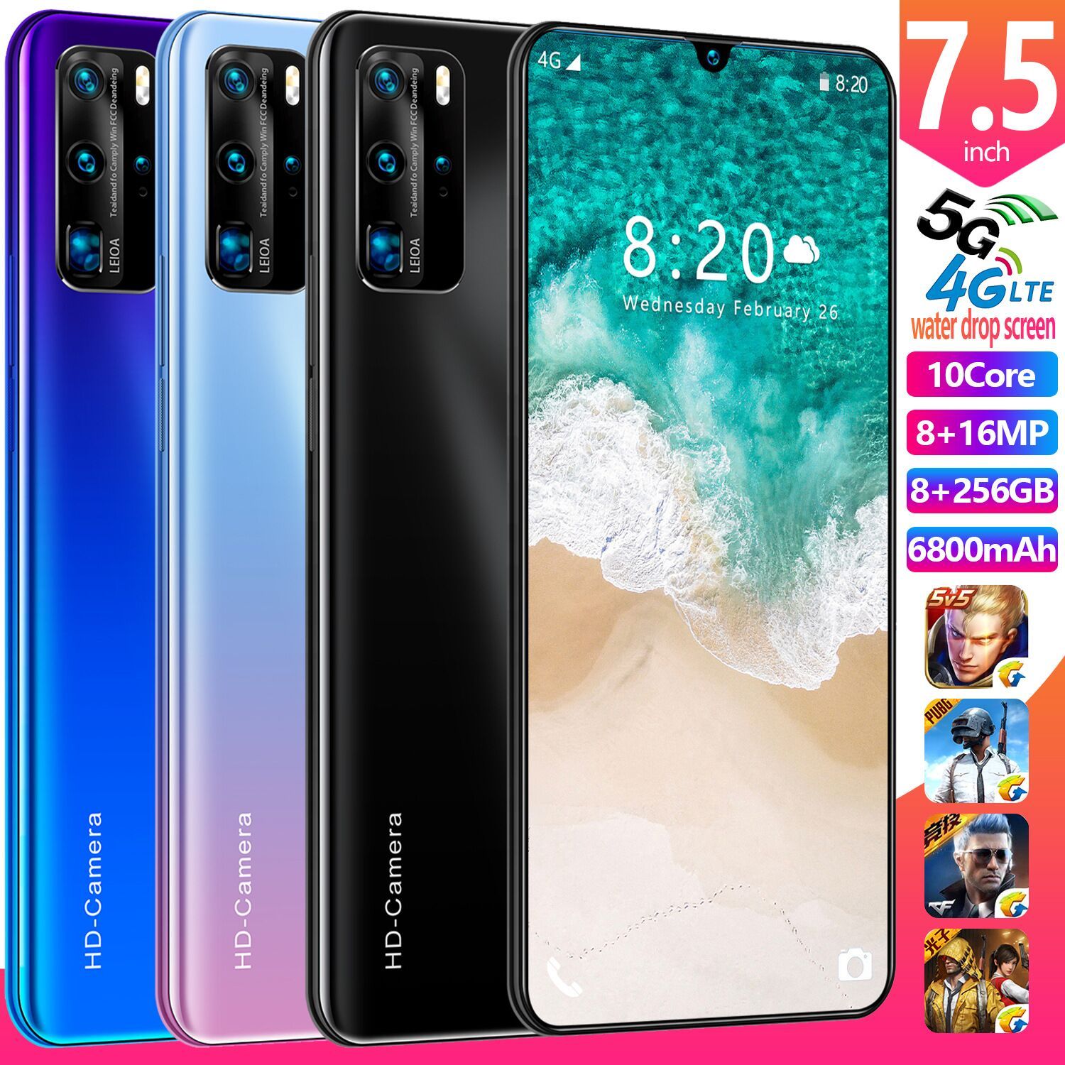 Acquistare Punto Cellulare P40pro 7.5 Pollici Grande Schermo Smartphone  Android Del Telefono Mobile 2020 Nuova Esplosione Transfrontaliera  Economico | Consegna Veloce E Qualità | DHgate Italy