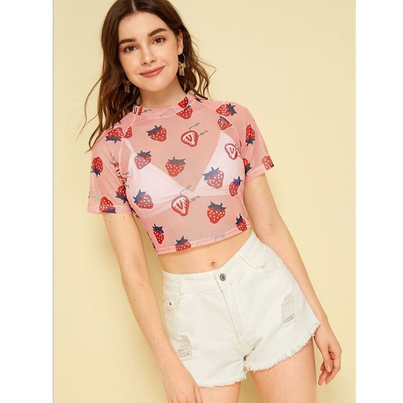 Compra Blusa Femenina Para Mujer Tops De Malla Kimono Harajuku Chemise  Femme Blusas Tumblr Túnica Femenina Ropa Barata China O Cuello Corto Barato  | Entrega Rápida Y Calidad | Es.Dhgate