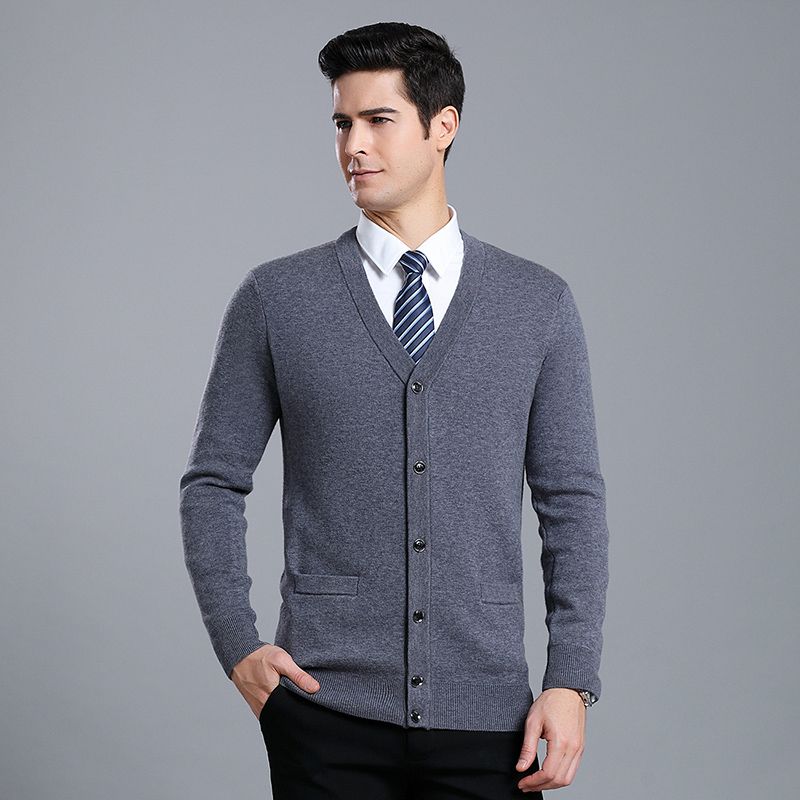 men's business casual cardigan