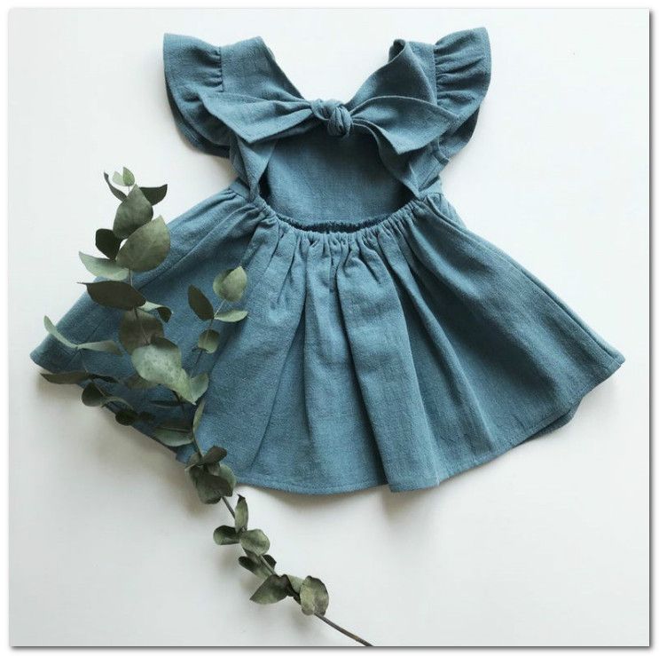 baby girl linen dress