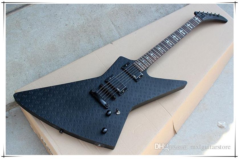 Compre Fábrica Mate Negro Guitarra Eléctrica Del Cuerpo De La Cruz Del  Embutido, 2 Pastillas EMG, Negro Hardwares, Se Puede Personalizar A 193,02  € Del Mxlguitarstore | Es.Dhgate.Com