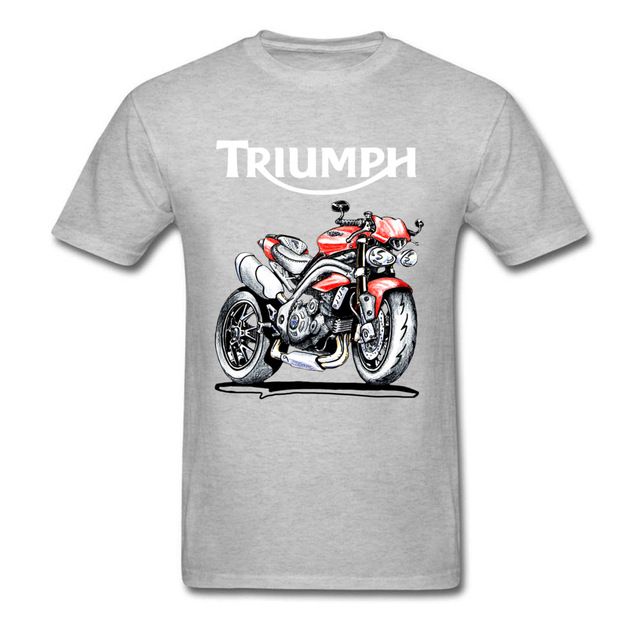 2019 hombres s ropa de diseñador camiseta Speed 1050 Triumph Motocicleta camiseta Negro