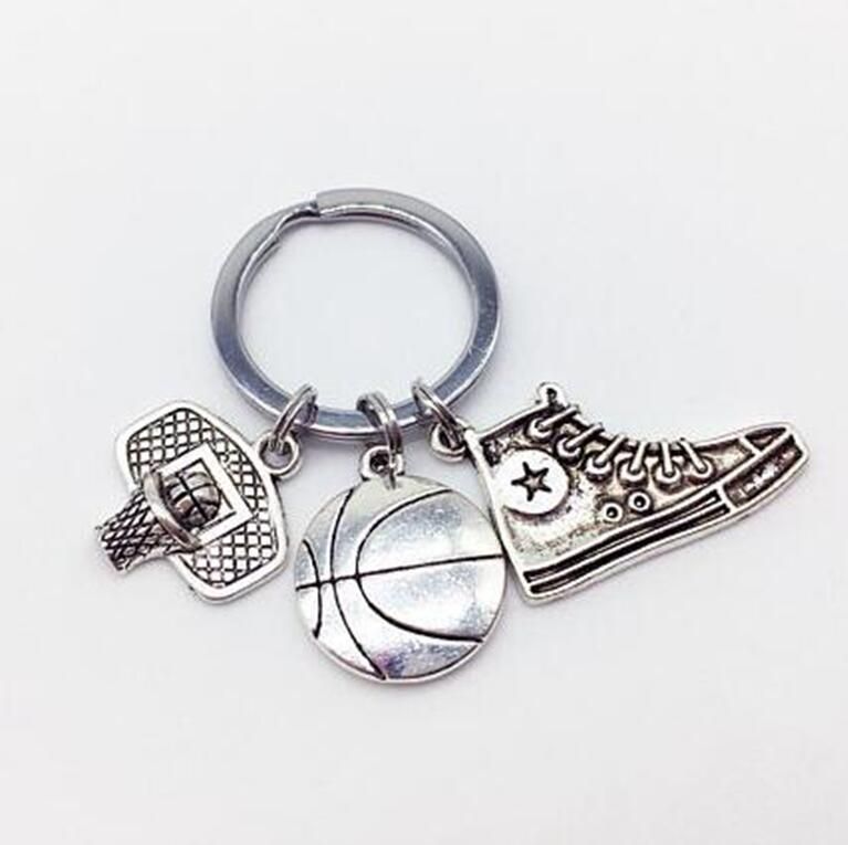 2020 New Fashion Basketball Frame Keychain Basketball Player Ball