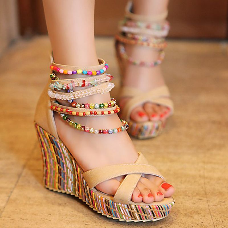 cute wedge sandals 2019