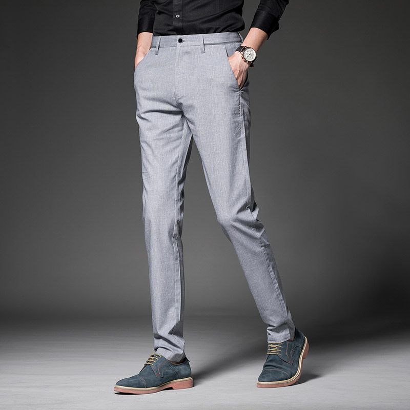 2020 2020 Summer Stretch Linen Pants Men Casual Fashions Men