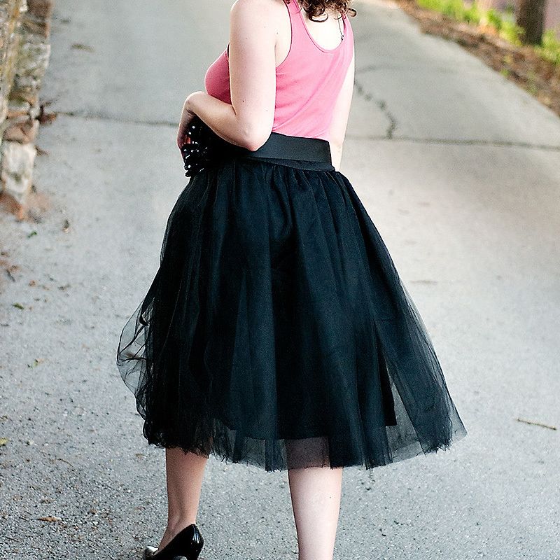 chiffon tulle skirt