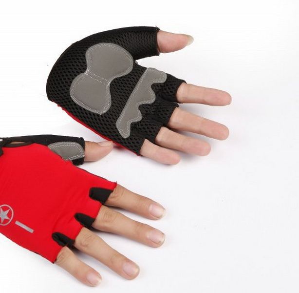 half finger sports gloves