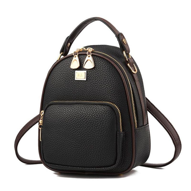 Compre Novas Mulheres De Couro Pequenas Mochilas Com Zíper Bolsa De Ombro  Feminino Sacos De Telefone Senhora Mochila Portátil Para Meninas Estilo  Casual Barato | Entrega Rápida E Qualidade | Pt.Dhgate