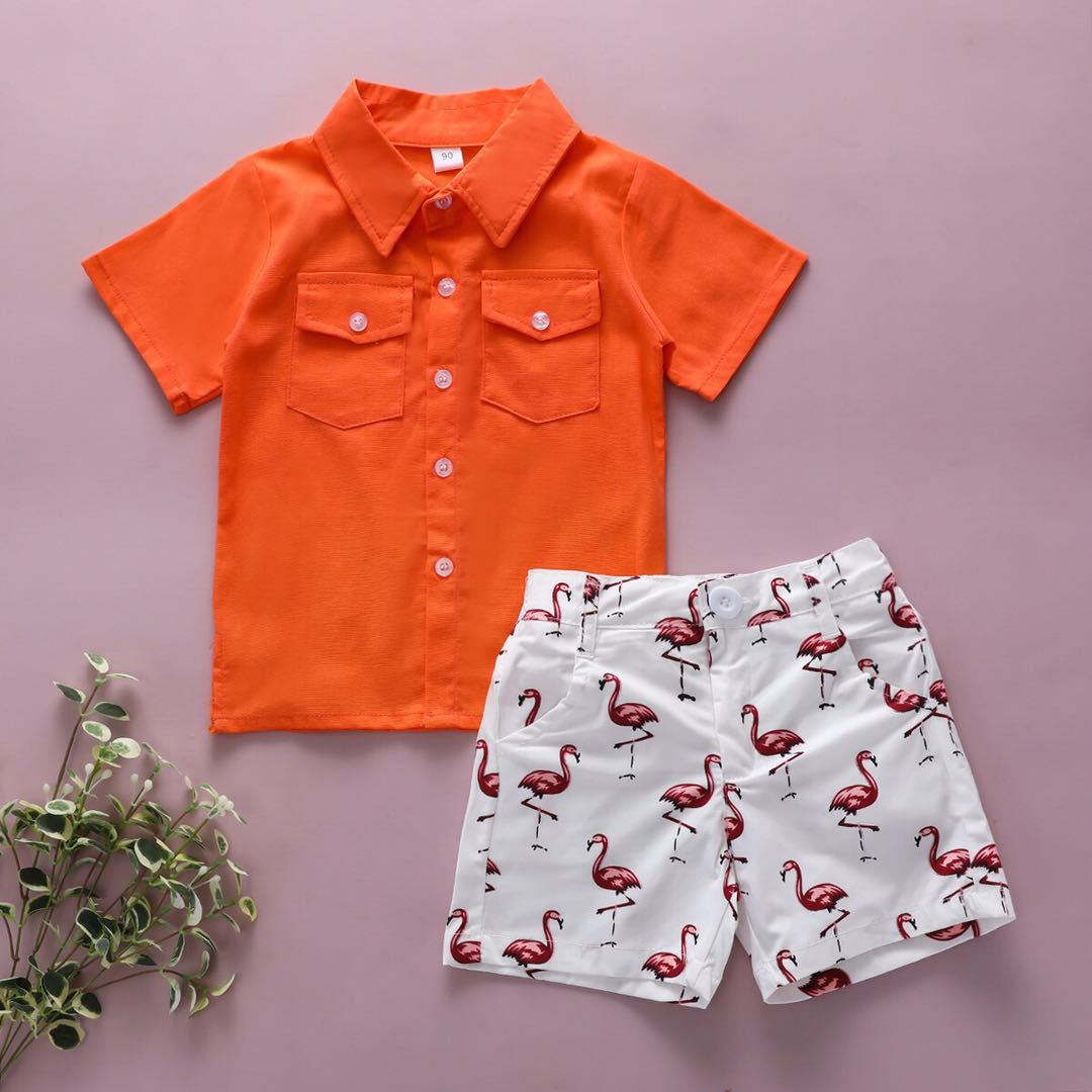orange baby boy clothes