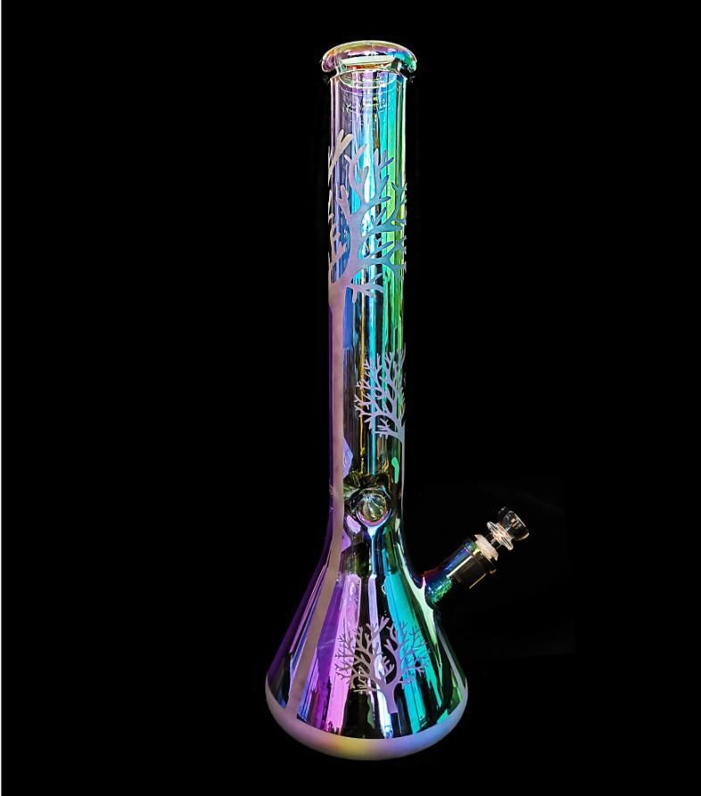 2021 Heavy Bongs Hookah Bong Shisha 14.5mm Joint Beaker Bubbler Pipe In