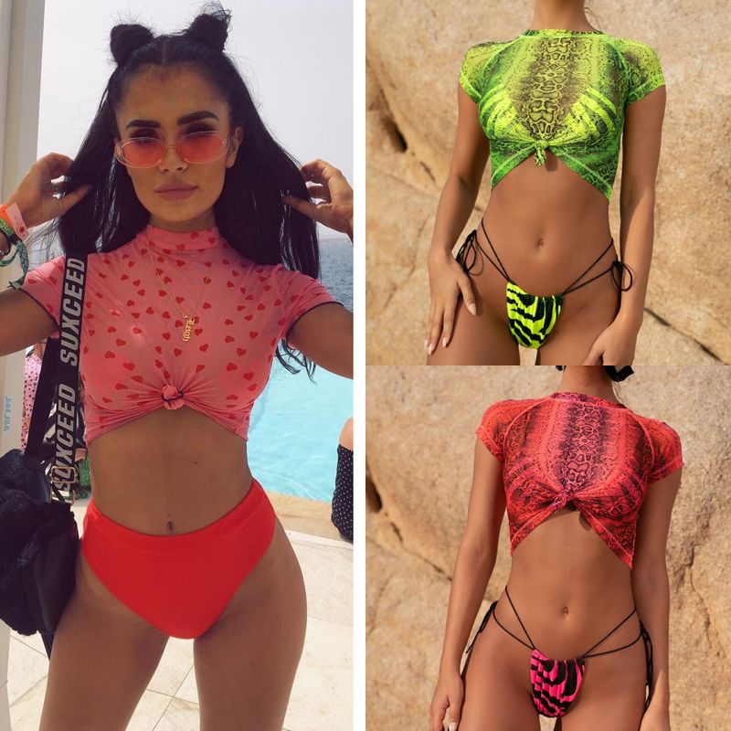 bikini t shirt top