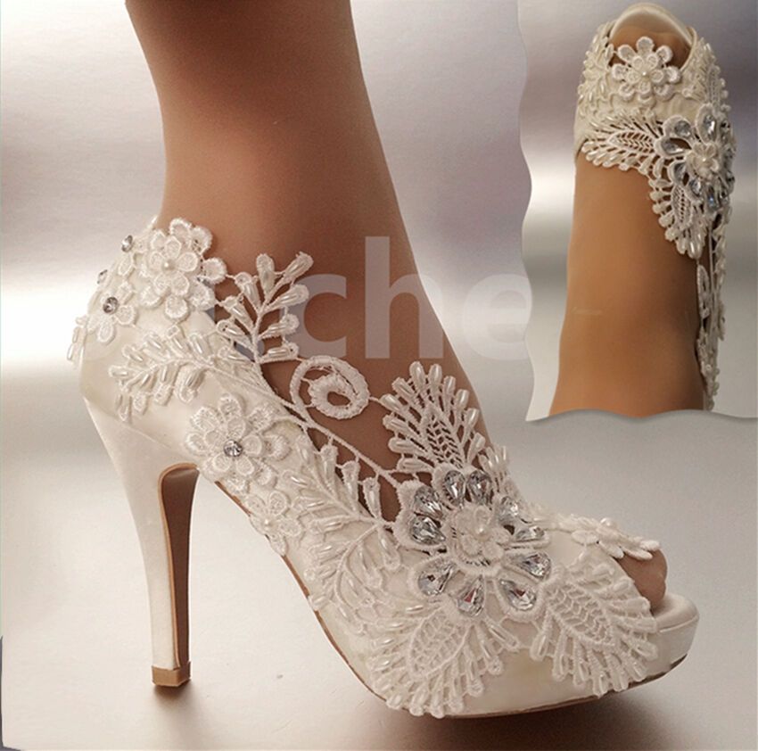 flat open toe wedding shoes