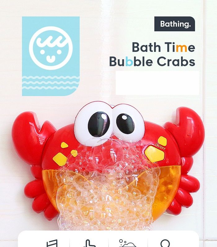 bubble crab bath toy australia