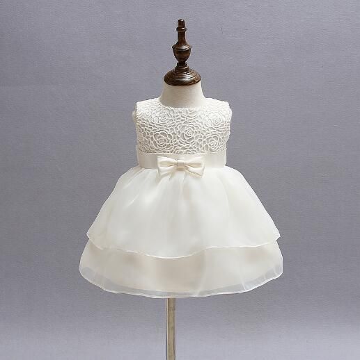 white infant dress