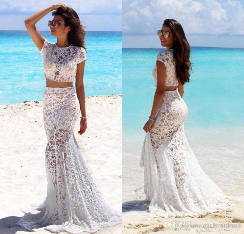 casual mermaid wedding dress