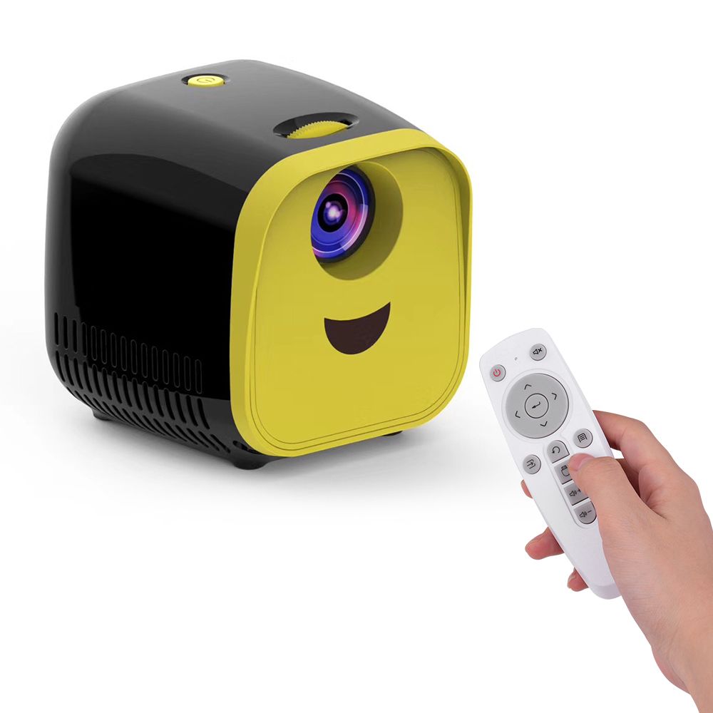 L1 de dibujos animados proyector USB WiFi Niños proyector portátil 1000 lúmenes micro proyector de