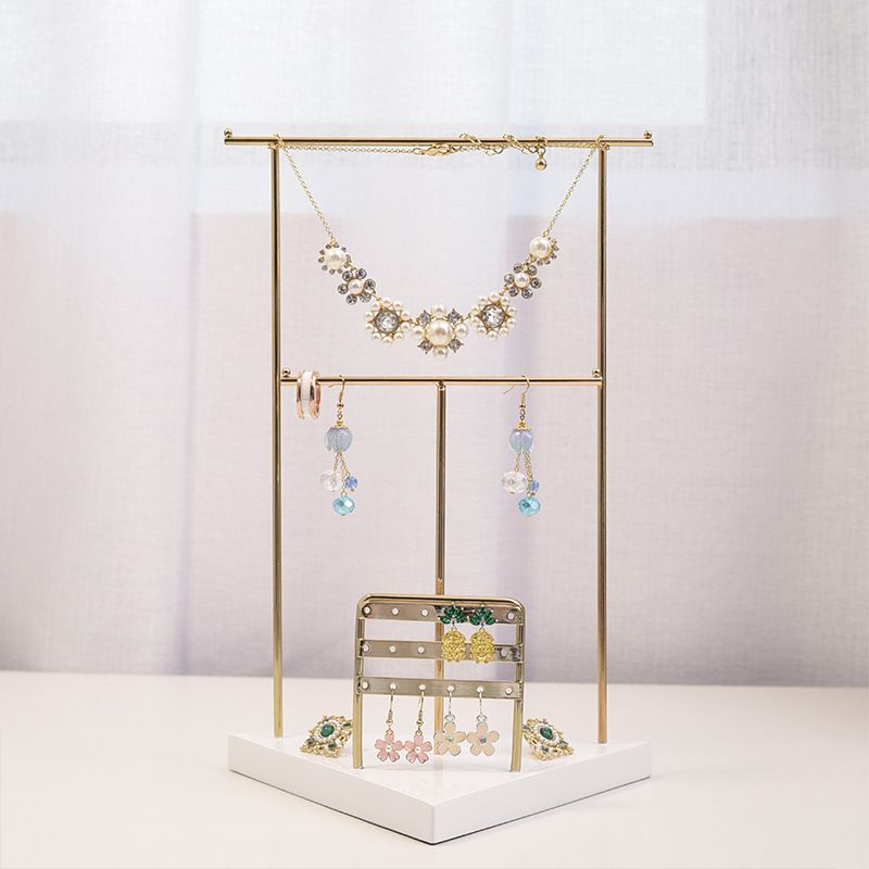 Satin Al Ddisplay Vintage Metal Taki Ekran Kupe Merdiven Taki Standi Antika Pirinc Kolye Ucgen Recine Tepsi Ile Depolama Taki Raf Standi Tl387 6 Dhgate Comda