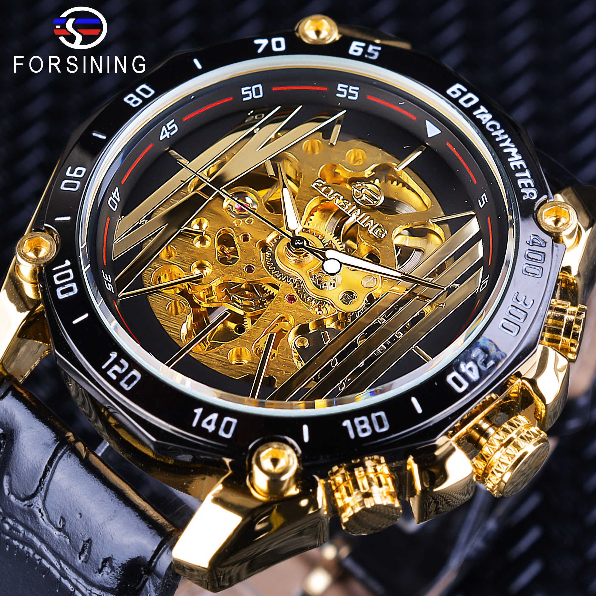 big dial golden watch