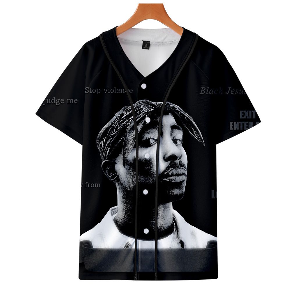 Rapper 2pac 3D Print Oversized T Shirt 