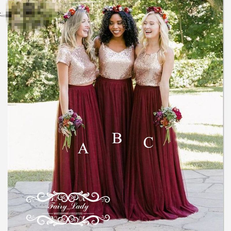bridesmaid tulle skirt and top